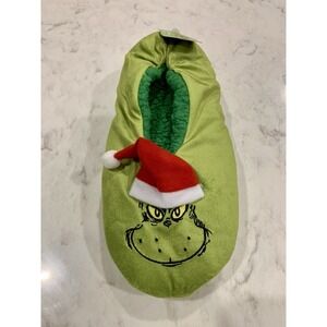 Dr Seuss Grinch That Stole Christmas Slipper Socks No Slip Women's Size M (6-8)